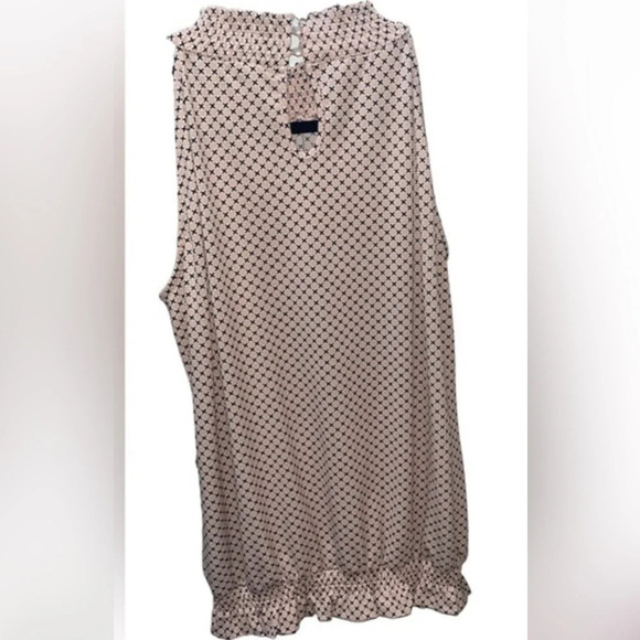 Adrianna Papell Women's Ruffle Mock Neck Tank, size Large. - Picture 1 of 5